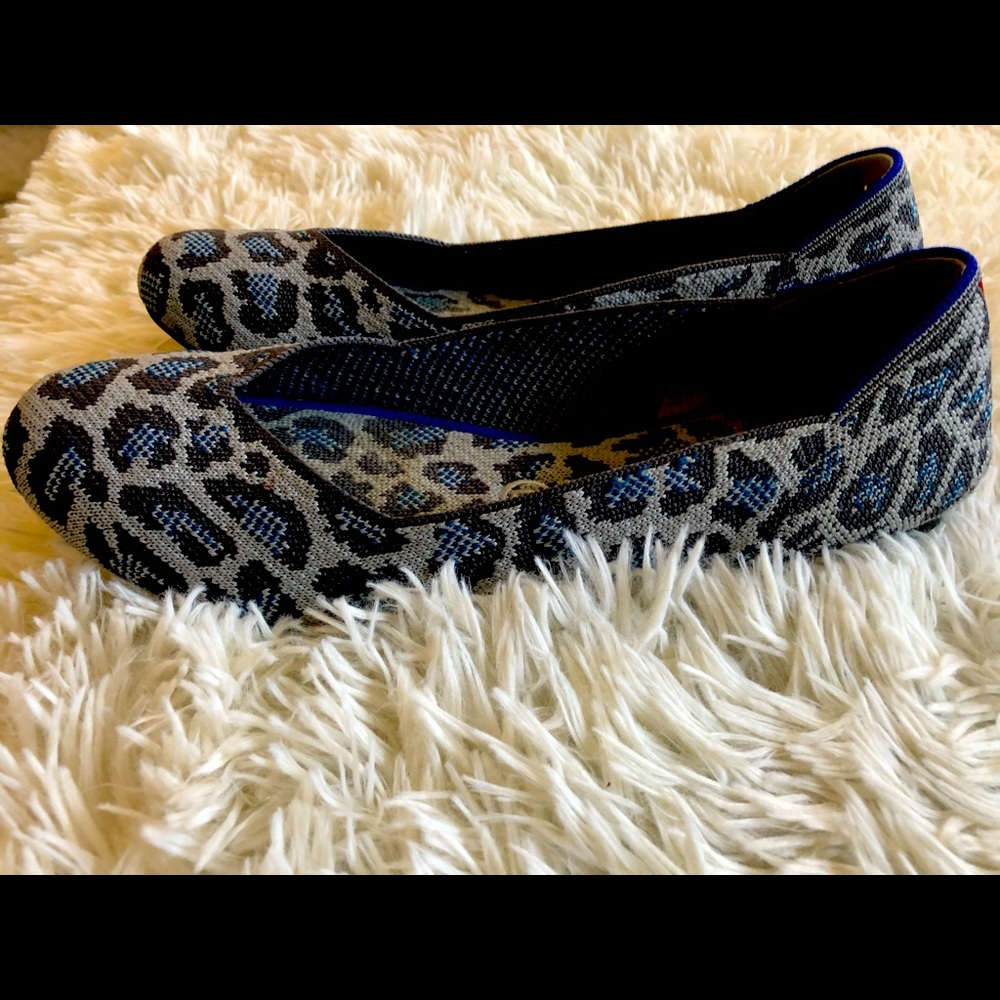 Rothy’s flats blue pattern